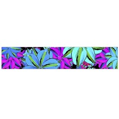 Vibrant Floral Collage Print Flano Scarf (large) 