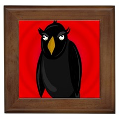 Halloween - Old Raven Framed Tiles by Valentinaart