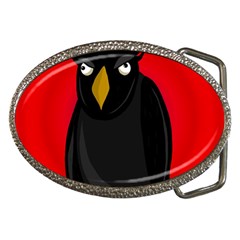 Halloween - old raven Belt Buckles