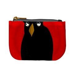 Halloween - Old Raven Mini Coin Purses by Valentinaart