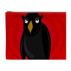 Halloween - Old Raven Cosmetic Bag (xl) by Valentinaart