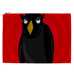 Halloween - Old Raven Cosmetic Bag (xxl)  by Valentinaart