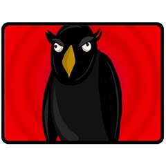 Halloween - old raven Double Sided Fleece Blanket (Large) 