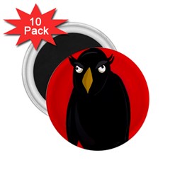 Halloween - Old Raven 2 25  Magnets (10 Pack)  by Valentinaart