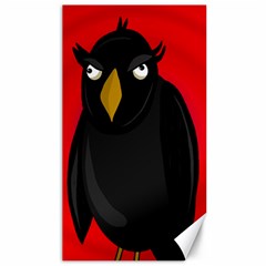 Halloween - Old Raven Canvas 40  X 72   by Valentinaart