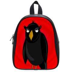 Halloween - Old Raven School Bags (small)  by Valentinaart