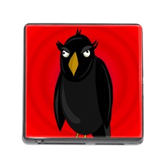 Halloween - Old Raven Memory Card Reader (square) by Valentinaart