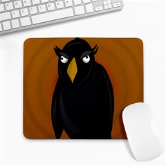 Halloween - Old Black Rawen Large Mousepads by Valentinaart