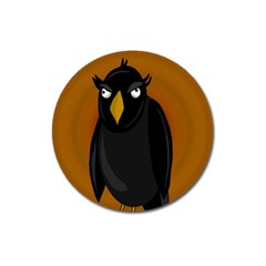 Halloween - Old Black Rawen Magnet 3  (round) by Valentinaart