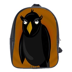 Halloween - Old Black Rawen School Bags (xl)  by Valentinaart