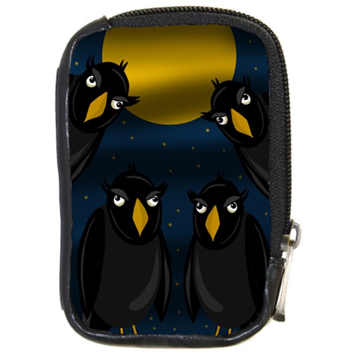 Halloween - black crow flock Compact Camera Cases