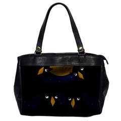 Halloween - Black Crow Flock Office Handbags by Valentinaart