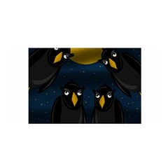 Halloween - Black Crow Flock Satin Wrap by Valentinaart