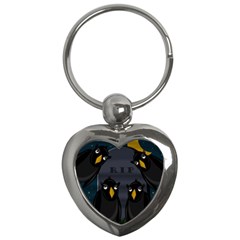 Halloween - Rip Key Chains (heart)  by Valentinaart