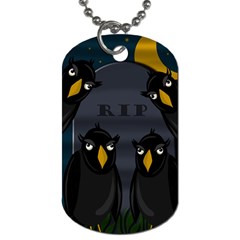 Halloween - Rip Dog Tag (one Side) by Valentinaart