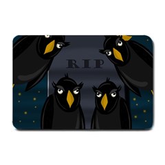 Halloween - Rip Small Doormat  by Valentinaart