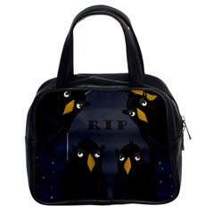 Halloween - Rip Classic Handbags (2 Sides) by Valentinaart