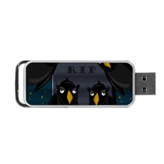 Halloween - Rip Portable Usb Flash (two Sides) by Valentinaart