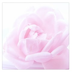 Pink Rose Large Satin Scarf (square) by Aanygraphic