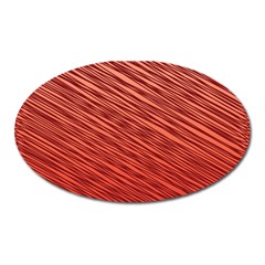 Line Design Oval Magnet by Aanygraphic