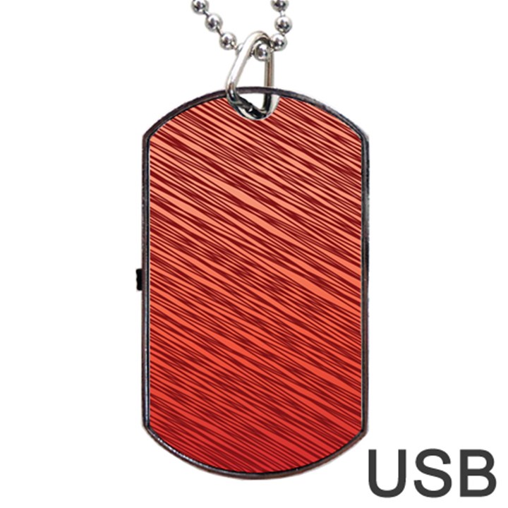 Line design Dog Tag USB Flash (Two Sides) 