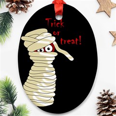 Halloween Mummy   Ornament (oval)  by Valentinaart