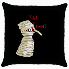 Halloween Mummy   Throw Pillow Case (black) by Valentinaart