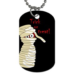 Halloween Mummy   Dog Tag (two Sides) by Valentinaart