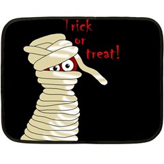 Halloween Mummy   Fleece Blanket (mini) by Valentinaart