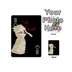 Halloween Mummy   Playing Cards 54 (mini)  by Valentinaart