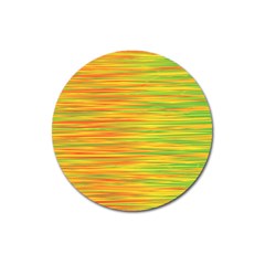 Green And Oragne Magnet 3  (round) by Valentinaart