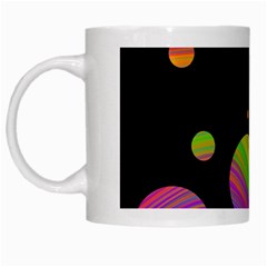 Colorful Galaxy White Mugs by Valentinaart