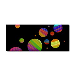 Colorful Galaxy Hand Towel by Valentinaart