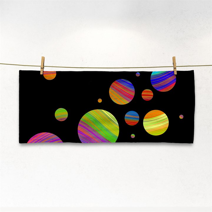 Colorful galaxy Hand Towel