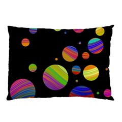 Colorful Galaxy Pillow Case by Valentinaart