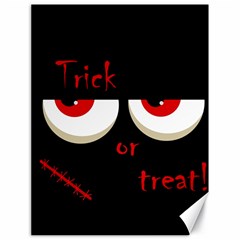 Halloween  trick Or Treat  - Monsters Red Eyes Canvas 18  X 24   by Valentinaart