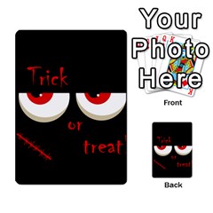 Halloween  trick Or Treat  - Monsters Red Eyes Multi-purpose Cards (rectangle)  by Valentinaart