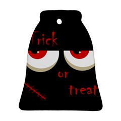 Halloween  trick Or Treat  - Monsters Red Eyes Bell Ornament (2 Sides) by Valentinaart