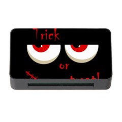 Halloween  trick Or Treat  - Monsters Red Eyes Memory Card Reader With Cf by Valentinaart