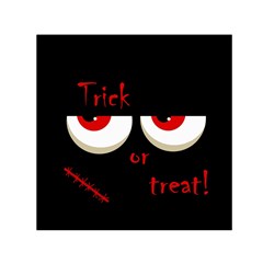 Halloween  trick Or Treat  - Monsters Red Eyes Small Satin Scarf (square) by Valentinaart