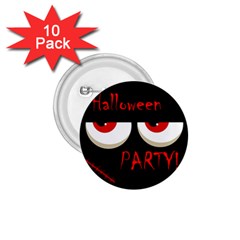 Halloween Party - Red Eyes Monster 1 75  Buttons (10 Pack) by Valentinaart