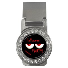 Halloween Party - Red Eyes Monster Money Clips (cz)  by Valentinaart