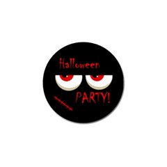 Halloween Party - Red Eyes Monster Golf Ball Marker by Valentinaart