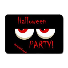 Halloween Party - Red Eyes Monster Small Doormat  by Valentinaart