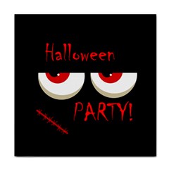 Halloween Party - Red Eyes Monster Face Towel by Valentinaart