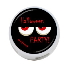 Halloween Party - Red Eyes Monster 4-port Usb Hub (two Sides)  by Valentinaart