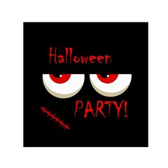 Halloween Party - Red Eyes Monster Small Satin Scarf (square) by Valentinaart