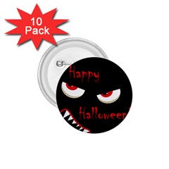 Happy Halloween - Red Eyes Monster 1 75  Buttons (10 Pack) by Valentinaart