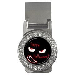 Happy Halloween - Red Eyes Monster Money Clips (cz)  by Valentinaart