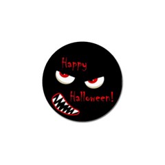 Happy Halloween - Red Eyes Monster Golf Ball Marker by Valentinaart